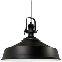 Handbemalte Industrielle Hängeleuchte aus Schwarz Metall – Vintage-Kronleuchter E27 Ø41 cm für Wohnzimmer, Schlafzimmer Oder Esszimmer von BAMYUM