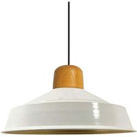 Handbemalte Industrielle Hängeleuchte aus Weiß Metall – Vintage-Kronleuchter E27 Ø41 cm für Wohnzimmer, Schlafzimmer Oder Esszimmer Handbemalte Industrielle Hängeleuchte aus Weiß Metall – Vintage-Kronleuchter E27 Ø41 cm für Wohnzimmer, Schlafzimmer Oder Esszimmer von BAMYUM