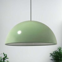 Linate Industrielle Pendelleuchte aus Handbemaltem Minzgrün Metall – Vintage-Kronleuchter E27 Ø40 cm für Wohnzimmer, Schlafzimmer oder Esszimmer von BAMYUM