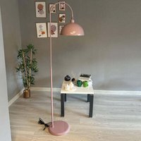 Moderne Stehlampe aus Lila Metall mit Beweglichem Kopfteil, E27-Sockel, Moderne Stehlampe für Wohnzimmer oder Schlafzimmer von BAMYUM