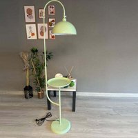 Moderne Stehlampe aus Minzgrün Metall mit Tablett und Beweglichem Kopf, E27-Sockel, Moderne Stehlampe für Wohnzimmer oder Schlafzimmer Moderne Stehlampe aus Minzgrün Metall mit Tablett und Beweglichem Kopf, E27-Sockel, Moderne Stehlampe für Wohnzimmer oder Schlafzimmer von BAMYUM