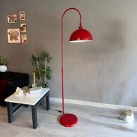 Moderne Stehlampe aus Rot Metall mit Beweglichem Kopfteil, E27-Sockel, Moderne Stehlampe für Wohnzimmer oder Schlafzimmer von BAMYUM