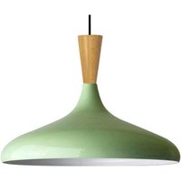 Schlichte Minzgrün Pendelleuchte – Vintage Kronleuchter E27 Ø35 cm für Wohnzimmer, Schlafzimmer oder Esszimmer von BAMYUM
