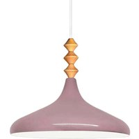 Schlichte Q-förmige Pendelleuchte Lila Titel – Vintage Kronleuchter E27 Ø35 cm für Wohnzimmer, Schlafzimmer oder Esszimmer von BAMYUM