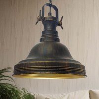Suspension Industrielle Vintage en Métal Cuivré Ø30 cm – Lampe Suspendue E27 pour Salon, Chambre ou Éclairage Intérieur von BAMYUM