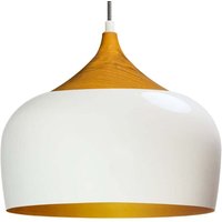 Weiße Pendelleuchte aus Eisen mit Kabel für Café, Büro, Geschäft, Laden Weiße Pendelleuchte aus Eisen mit Kabel für Café, Büro, Geschäft, Laden von BAMYUM