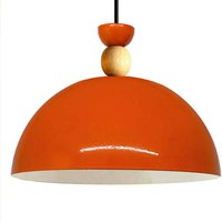 Yimpi Industrielle Pendelleuchte aus Handbemaltem Orange Metall – Vintage-Kronleuchter E27 Ø30 cm für Wohnzimmer, Schlafzimmer oder Esszimmer Yimpi Industrielle Pendelleuchte aus Handbemaltem Orange Metall – Vintage-Kronleuchter E27 Ø30 cm für Wohnzimmer, Schlafzimmer oder Esszimmer von BAMYUM