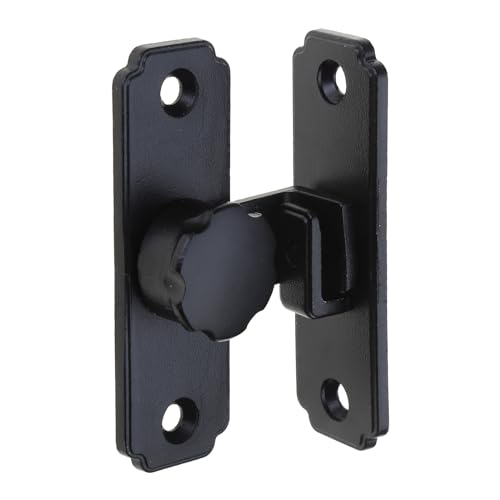 Door Lock 90 Degree Barn Bolt Cast Stainless Steel Hook Latches Window Cabinet Locks Sliding Gate Lock Barn Door Latches Lock Hardware Black Metal Easy Install 90 Degrees Sliding Door Lock von BANAN