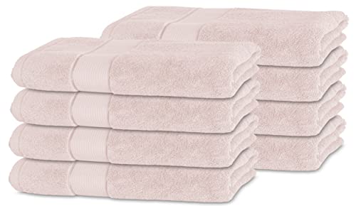 BANANALU 8er Set Handtücher 100% Baumwolle 50x100 Qualität 450g/m2, Rose, Primrose Pink 12-2904 von BANANALU