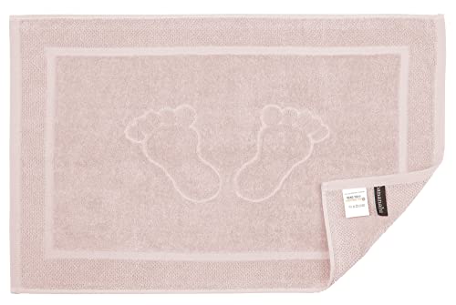 BANANALU Badvorleger Badematte Qualität 100% Baumwolle, Rose, Primrose Pink 12-2904, 50x70cm, 700g/m2, 1 Stück von BANANALU