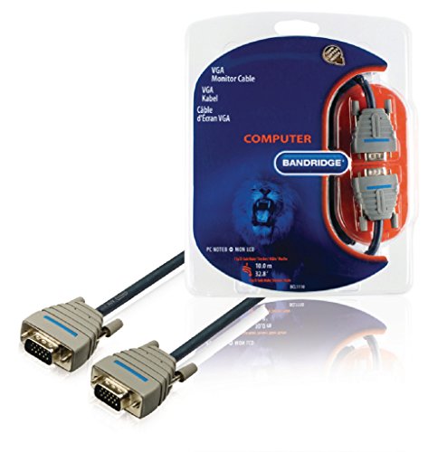 Bandridge 10 m VGA 15P Sub-D Stecker Monitor Kabel von BANDRIDGE