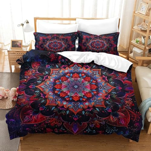 BANEUBBDE Datura Bettbezug Set Bettwäsche Set Kinderbettwäsche Reißverschluss Mit Kissenbezug Betten Set Für Jugendliche Kinder Schlafzimmer Single（140x200cm） von BANEUBBDE