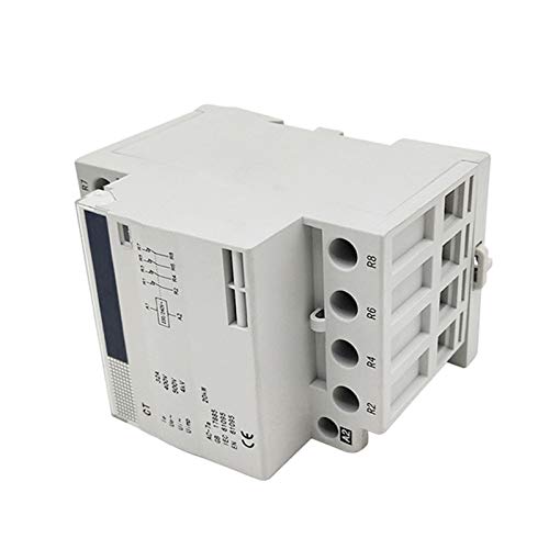 BANGHA AC Schütz 4P 63A 220V / 230V 50 / 60Hz DIN Rail Haushalt AC-Schütz 1NO 3NC / 2NO 2NC / 3NO 1NC / 4NO / 4NC Haushalts Wechselstromschütz (Color : 63A 1NO 3NC) von BANGHA