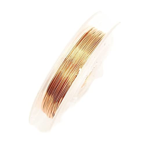 BANGHA Blumendraht,Basteldraht 0,3mm * 10m 2 Rolldraht Mode Multicolor Zubehör Kabel/Schnur Kupferdraht Perlen DIY. Schmuckherstellung(Ecru) von BANGHA