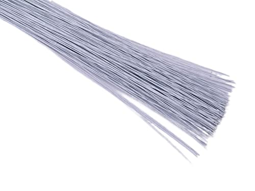 BANGHA Blumendraht,Basteldraht 23 "Lenght Craft Florist Draht 26Gauge Grüne Papier bedeckte Wire 200 stücke Kranzdraht(White) von BANGHA