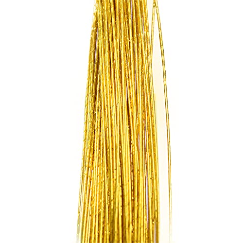 BANGHA Blumendraht,Basteldraht 25 stücke 80 cm Lange strümpfe Blume Eisen draht verwendet for DIY. Nylon-Blume, die Blumendraht-Ronde-Blumenmaterial-Accessoire 0.46mm(T01) von BANGHA