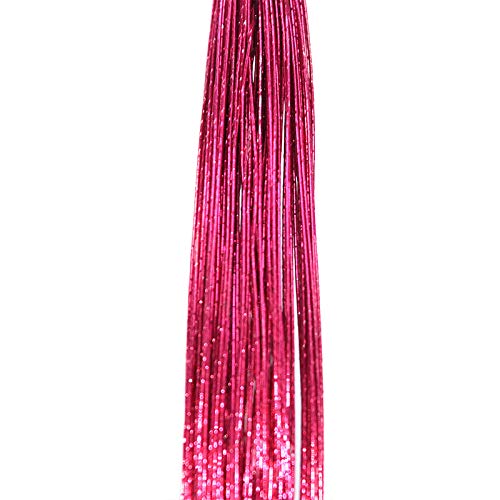 BANGHA Blumendraht,Basteldraht 25 stücke 80 cm Lange strümpfe Blume Eisen draht verwendet for DIY. Nylon-Blume, die Blumendraht-Ronde-Blumenmaterial-Accessoire 0.46mm(T04) von BANGHA