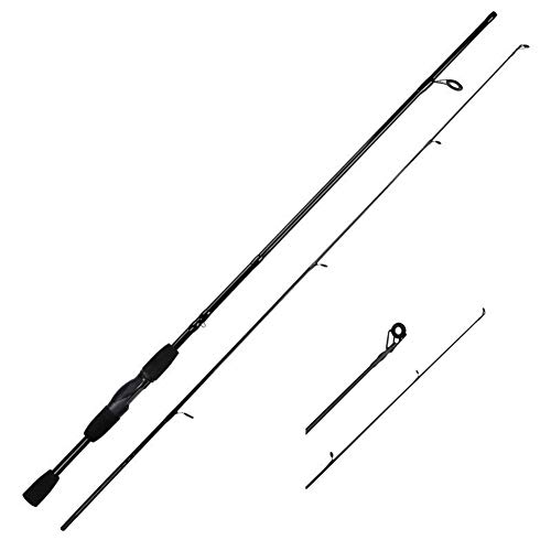 BANGHA Teleskoprute,Angelrute 1.8M 2.1M Spinnruten 4-21g Wurfgewicht Griff Carbon-Faser-Köder Baitcasting Rod for Angelruten(C Spinning Rod,2.1 m) von BANGHA