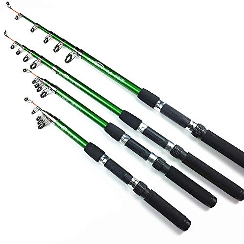 BANGHA Teleskoprute,Angelrute 2.1m 2.4M 2.7M 3.0M for Angelruten-M Power Teleskop Rock-Angelrute Carp Feederrute Surf Spinnrute Lure(3.0 m) von BANGHA