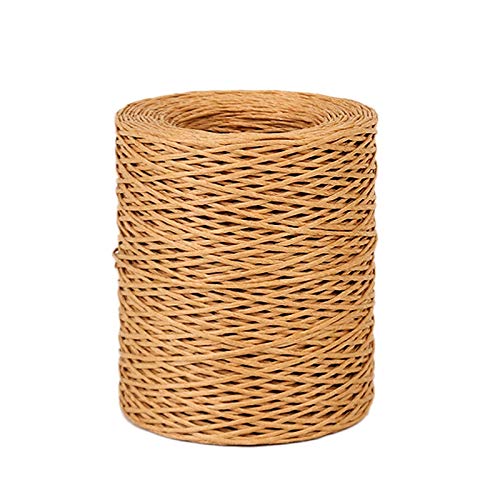 Blumendraht,Basteldraht 1,0mm Blumen Bind Draht Wrap Twine Handgemachte Eisendrahtpapier Rattan for Blumensträuße (Länge: 210m)(Dark Khaki) von BANGHA
