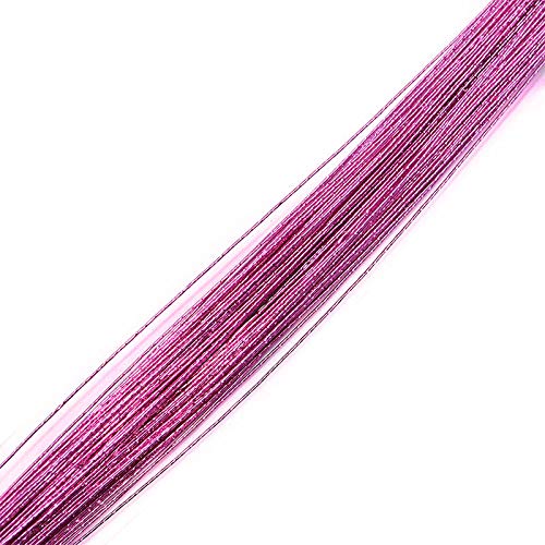 Blumendraht,Basteldraht 25 stücke 80cm Struding Blume Draht 0,45 mm Durchmesser Eisendraht for DIY. Nylonstrümpfe Blume, die Nylon-Strumpf-Blumen-Zubehör Macht(T03) von BANGHA
