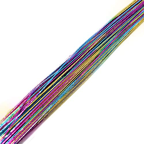 Blumendraht,Basteldraht 25 stücke 80cm Struding Blume Draht 0,45 mm Durchmesser Eisendraht for DIY. Nylonstrümpfe Blume, die Nylon-Strumpf-Blumen-Zubehör Macht(T12) von BANGHA