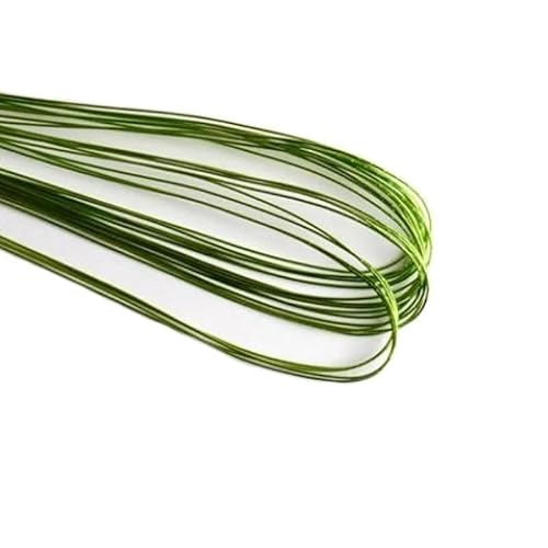 Blumendraht,Basteldraht 50 stücke 80 cm lange Draht Eisen Draht Verwendet for DIY Nylon Strumpf Blume Machen Strumpf Blume Zubehör(Light green 50pcs) von BANGHA