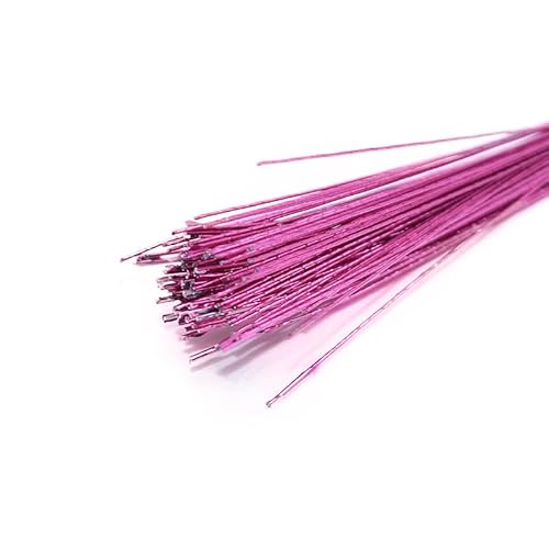 Blumendraht,Basteldraht 50 stücke 80 cm lange blütendraht künstliche verzweigungen twigs eisendraht verwendet for DIY. Nylonstrumpf Blumenstamm Zubehör(T03) von BANGHA