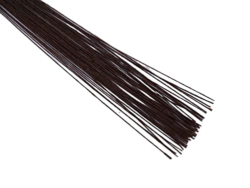 Blumendraht,Basteldraht DIY. Papier Blume Material Florist Draht 24gauge Braune Kranzdraht 50pieces(Brown) von BANGHA