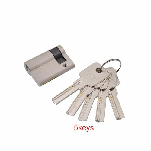 Cylinder Lock,Door Barrel Schlosskern Türschloss Einseitiger Zylinder for Brandschutztür Sicherheitstür(With 5 keys) von BANGHA
