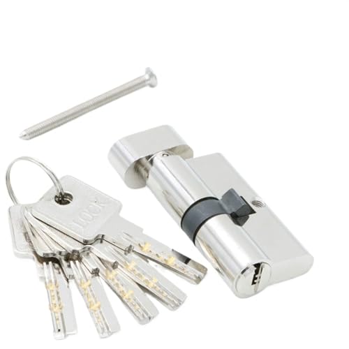 Cylinder Lock,Door Barrel Türschlösser, Sicherheitsschließzylinder, 70 mm, 80, Uso apto para Dicke, Türschloss Zuhause, Kernschließzylinder, 5 Schlüssel(80mm32) von BANGHA