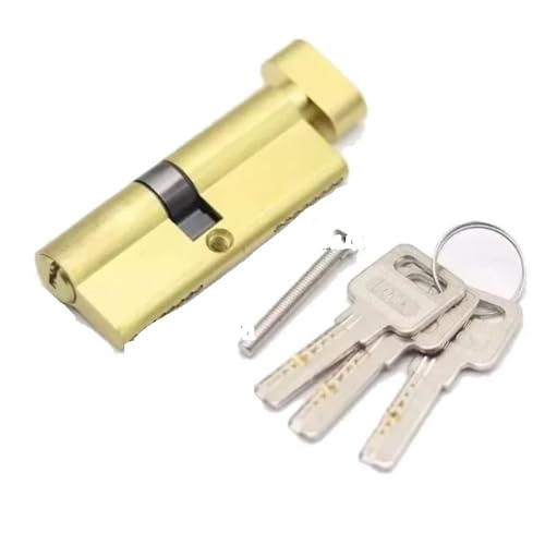 Cylinder Lock,Door Barrel Türschlosszylinder Diebstahlsicherer Tür-Exzenterschlosszylinder mit Schlüssel im Lieferumfang enthalten(30x40T) von BANGHA