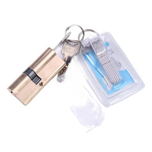 Cylinder Lock,Door Barrel Türzylinder, vorgespanntes Schloss, 65, 70, 80, 90, 115 mm, Schließzylinder, AB-Schlüssel, Diebstahlsicherung, Messing-Türschloss(95 32.5-57.5) von BANGHA