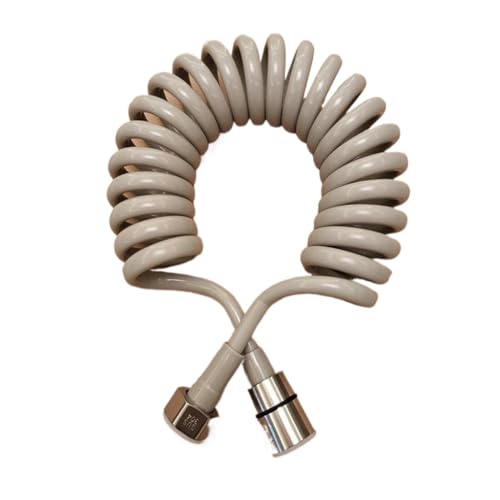 Duschschlauch,Brauseschlauch 3,0 M Teleskop-Brauseschlauch,EVA-Badfeder,Flexibel,For Wasserinstallation,Toilette,Bidet-Sprüher,Badezimmer-Zubehör(Grey) von BANGHA