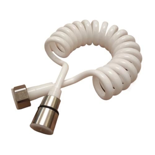 Duschschlauch,Brauseschlauch 3,0 M Teleskop-Brauseschlauch,EVA-Badfeder,Flexibel,For Wasserinstallation,Toilette,Bidet-Sprüher,Badezimmer-Zubehör(White) von BANGHA