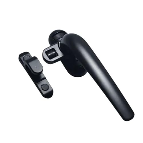 Fenstergriff,Fenstergriffe Abschliessbar 2 stücke Universal Fenster Griff Schloss Flügelfenster Rad Schwarz Hardware Möbel Liefert Tür Und Griffe(Black left) von BANGHA
