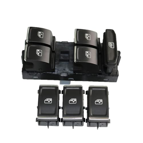 Fensterheber Schalter 5E0959857 Elektrische Power-Master-Fensterschalter-Schaltflächen Fit Passend für Skoda Octavia 2013-2017 Auto Accessorie(1 set window switch) von BANGHA