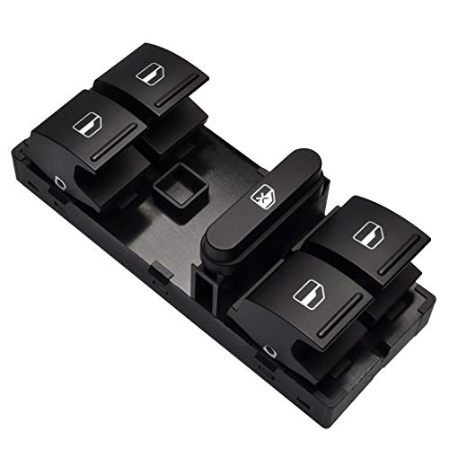 Fensterheber Schalter Elektrische Macht-Master-Fensterschalter-Taste Passend für VW Sagitar Golf 5 Golf 6 Jetta MK5 MK6 Touran Passat B6 B7 1K4959857b von BANGHA