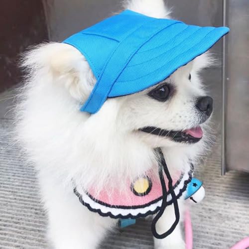 Hundemütze,Hunde Cappy 2 Stück Sport-Baseballkappe for Hunde mit Nackenband, verstellbaren Ohrlöchern große Welpen, Sonnenschutz den Sommer im Freien, Haustierbedarf(A,XLarge) von BANGHA