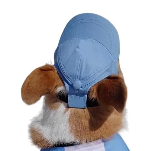 Hundemütze,Hunde Cappy Bestickte Baseballkappe for Hunde mit Namen, süße Sonnenkappe, verstellbare Sommermütze Haustiere kleine bis große(Blue,M) von BANGHA