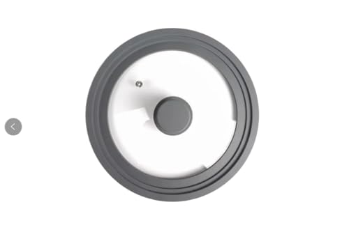 Lid,Topfdeckel 20 – 26 – 28 – 32 cm großer Glaspfannendeckel mit Silikonrand – auslaufsicherer und bruchsicherer Deckel aus gehärtetem Glas for vielseitige Kochpfannen zu Hause(Grey 28-30-32CM) von BANGHA