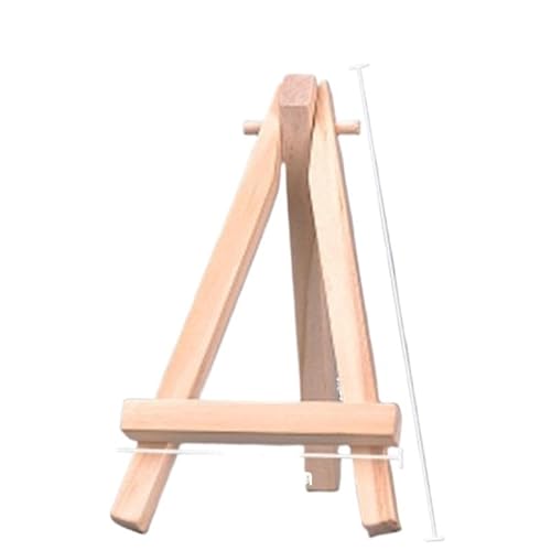 Tischstaffelei,Staffelei Klein 2 stücke Kleine Schreibtisch Staffeleien Leinwand Malerei Halter Mini Holz Stativ Staffeleien Tabletop Display Stand for Foto Tafel Zeichen(7x12.5cm) von BANGHA