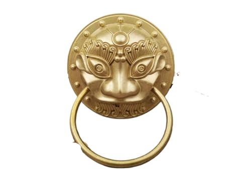 Türklopfer Antik 02 Reine Kupferkopf Türkopf Kopf Pull Ring Mittlerer Und Alter Stil Türkopfgriff Retro Antike Tür von BANGHA