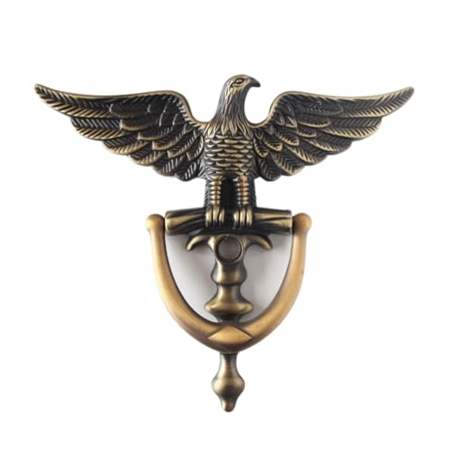 Türklopfer Antik Zinklegierung Antike Stil Tür Klopfer Türklopfer Wohnkultur Ring Möbelgriff Hardware(Green Bronze) von BANGHA