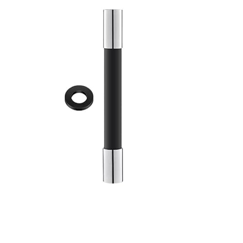 Wasserhahn Verlängerung,Faucet Extender Küchenhahn-Verlängerungsschlauch Badezimmer 360 ° Drehung Biegeverlängerung Waschbecken Wassersparender Wasserhahn Filterrohr(Balck-30cm) von BANGHA