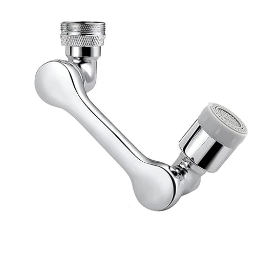 Wasserhahn Verlängerung,Faucet Extender Spritzwassergeschützter Wasserhahnbelüfter for die Küche, 1080 ° drehbar, mit mechanischem Arm, einfache Installation for das Badezimmer(1080 Two model) von BANGHA