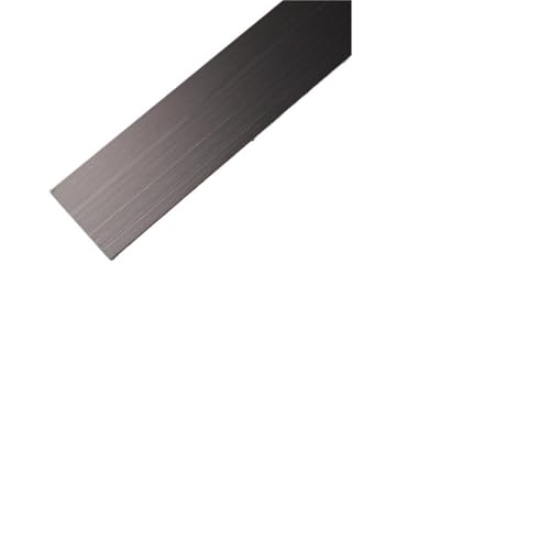 Zierleisten Selbstklebend Edelstahl 5M/Rolle Edelstahl Flache Dekorative Linien Wandaufkleber Silber Titan Gold Hintergrund Wand Decke Randstreifen Selbstklebend(2cm black,5m(1 roll)) von BANGHA