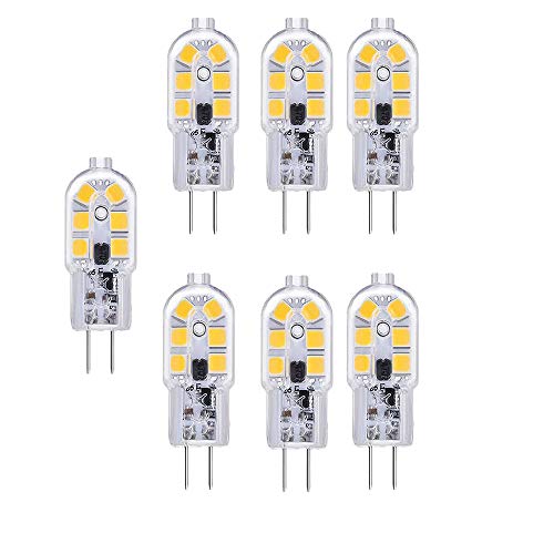 BANGSHUO G4 LED Lampen 2W 6er Pack, LED Birnen Ersatz 20W Halogenlampen Warmweiß 3000K 200LM AC/DC 12V LED Leuchtmittel G4 LED Birne Nicht Dimmbar von BANGSHUO