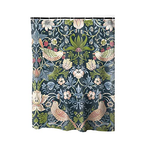 BANGSUN William Morris Duschvorhang Erdbeerdieb wasserdicht Polyester dekorativ von BANGSUN