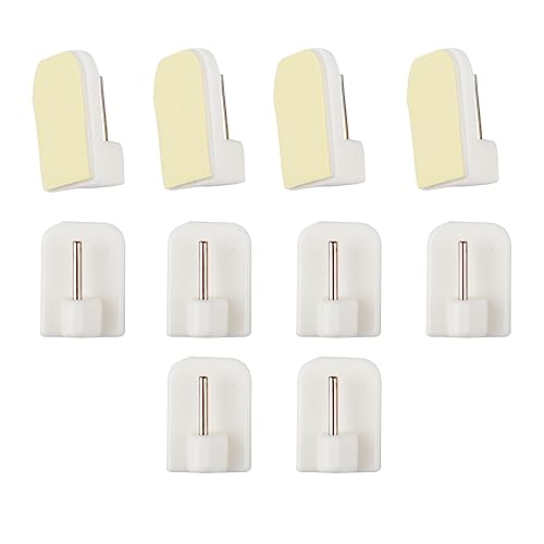 BANJILI 10 Selbstklebende Vorhanghaken ohne Bohren – Halterung für Gardinenstangen – Starke Vorhanghaken für Küche, Badezimmer BANJILI 10 Selbstklebende Vorhanghaken ohne Bohren – Halterung für Gardinenstangen – Starke Vorhanghaken für Küche, Badezimmer von BANJILI